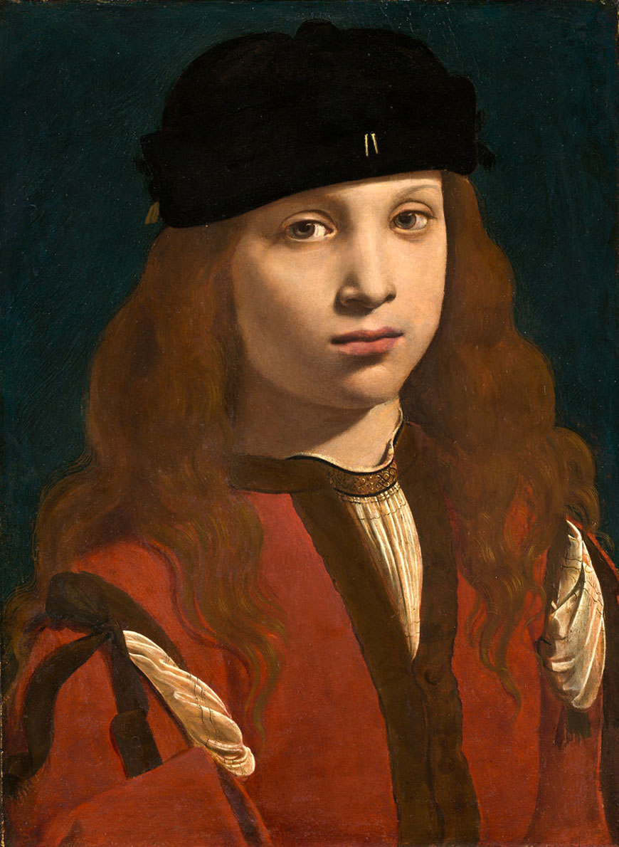 Portrait of a Youth, possibly Francesco Sforza, Count of Pavia (Портрет юноши, возможно Франческо Сфорца, графа Павии), 1495-1498