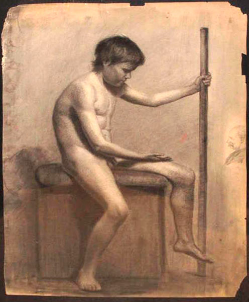 Academic Nude Studies of Men (Академические эскизы обнажённой мужской натуры), c.1880s