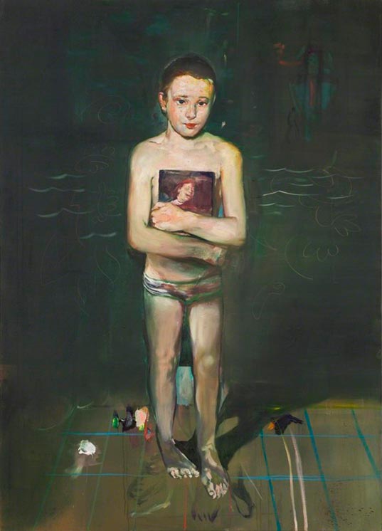 Self as young swimmer (Художник в качестве юного пловца), 2016