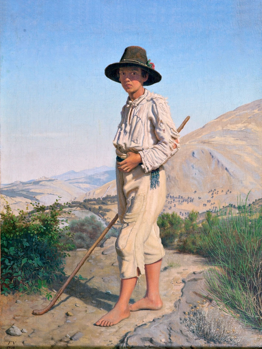 An Italian Shepherd Boy (Итальянский пастушок), 1856