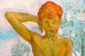 Standing nude boy (Стоящий нагой мальчик), 1944 detail/фрагмент