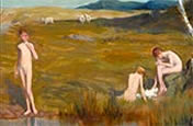 Boys bathing in a pond (Мальчики, купающиеся в пруду)<br>
detail/фрагмент