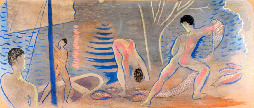 Купающиеся мальчики (Bathing boys), 1930е