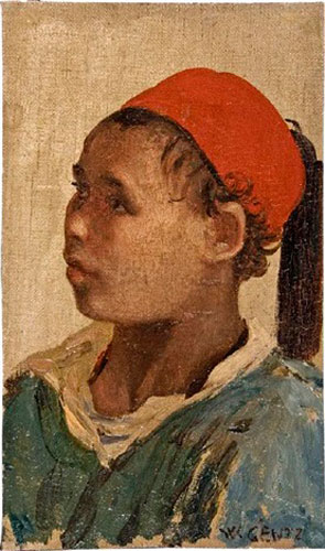 Junger Sudanese mit Fez (Юный суданец в феске), 1877