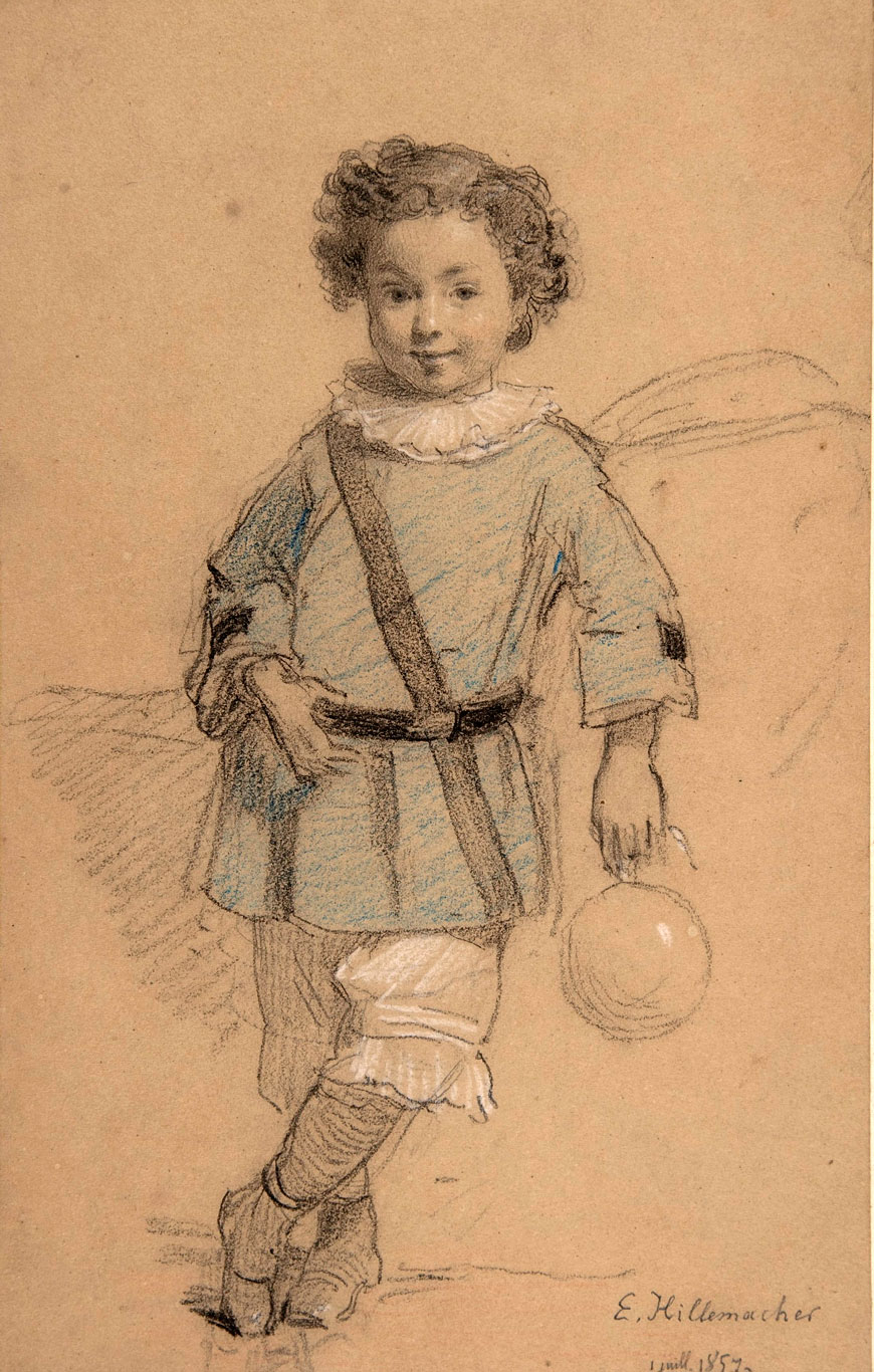 Sketch of a Young Boy (Эскиз мальчика), 1857