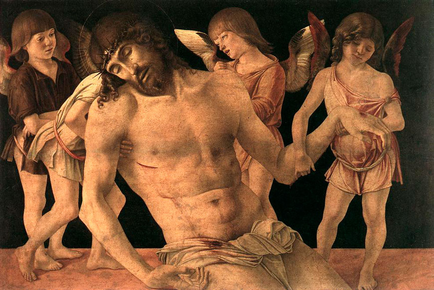 Dead Christ Supported by Angels / Pietà (Умирающий Христос, поддерживаемый англеми / Пиета), 1470-1474