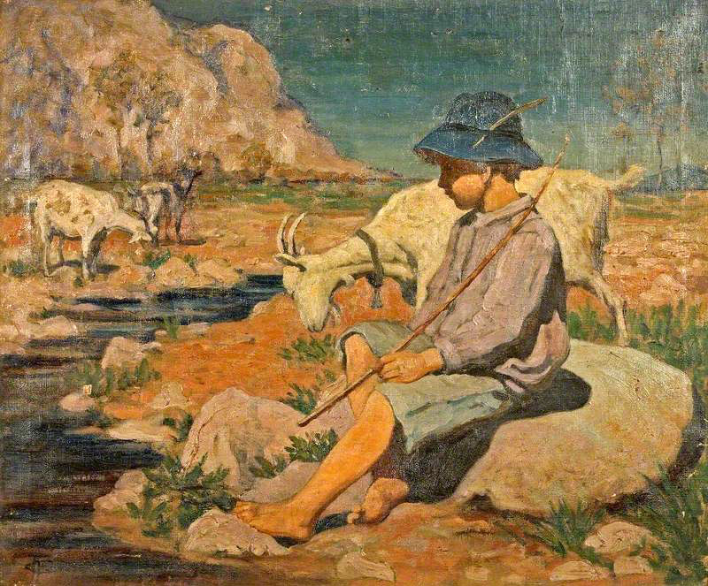 A Boy with Three Goat (Мальчик с тремя козлами)