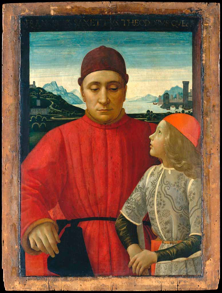 Francesco Sassetti and his son Teodoro (Франческо Сассетти и его сын Теодоро), c.1488