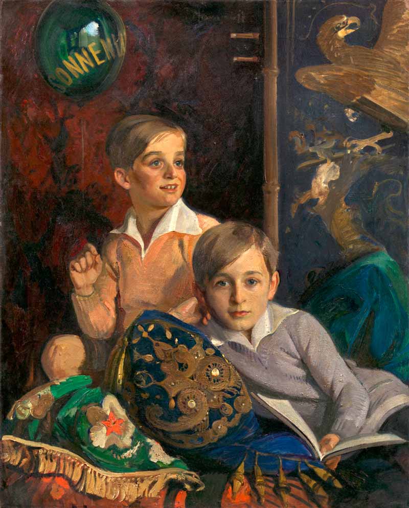 Portrait of Two Boys (Портрет двух мальчиков), 1920-e