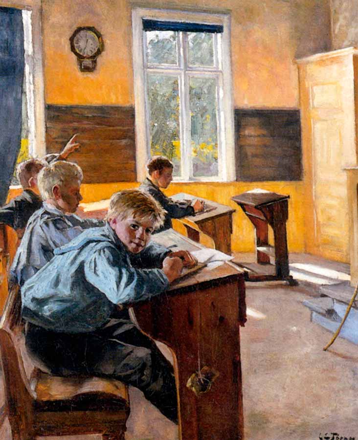 Interiör av ett klassrum (Интерьер классной комнаты), 1888