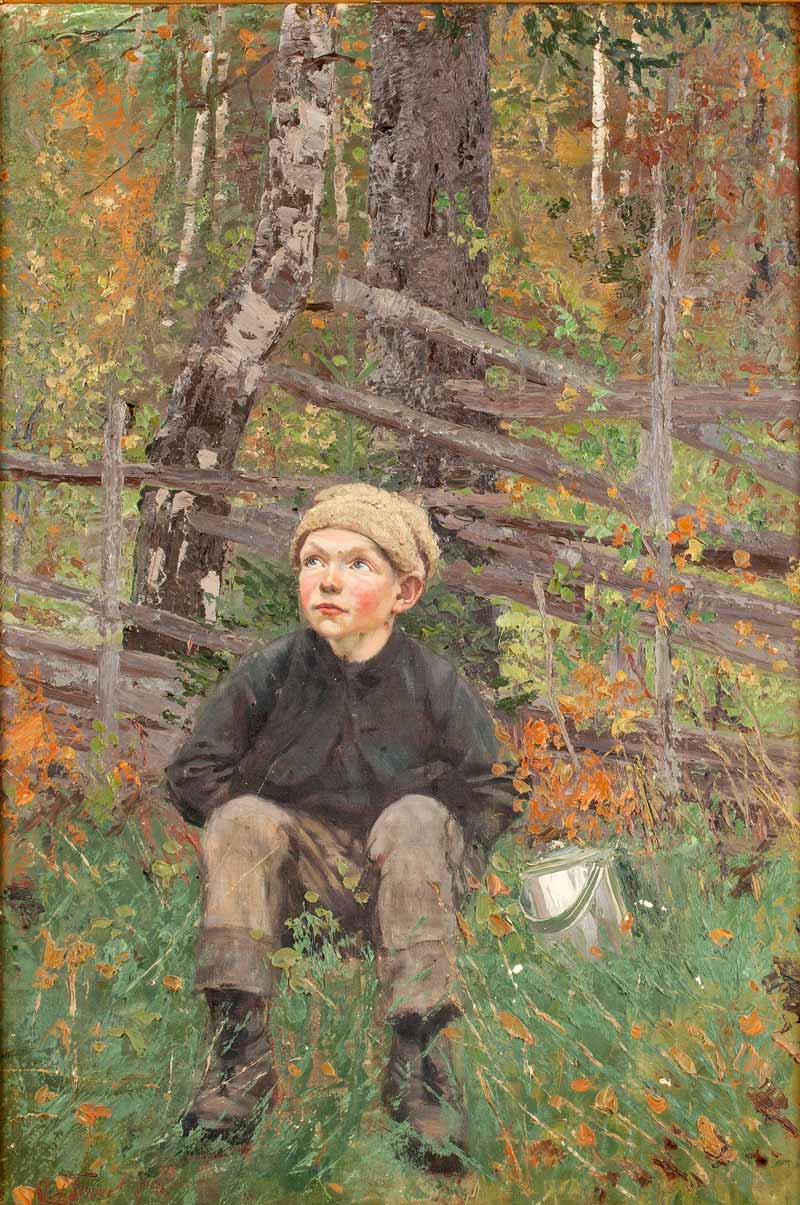 Pojke i skog (Мальчик в лесу), 1890