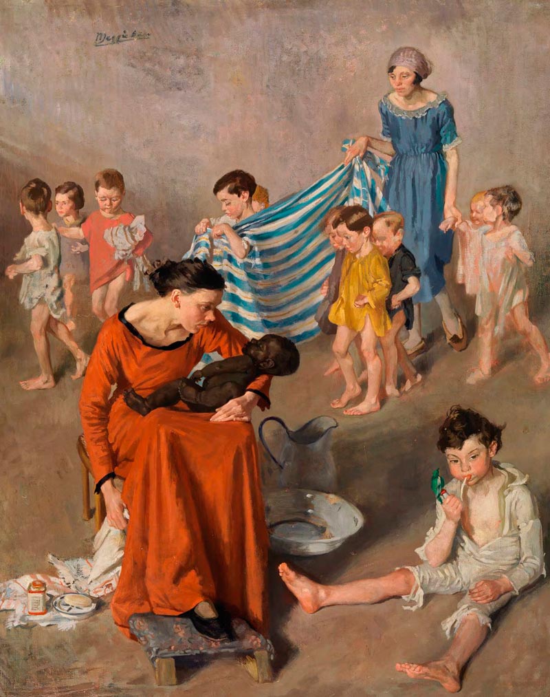 Bath Time at the Crèche (Пора купания в яслях), c.1925