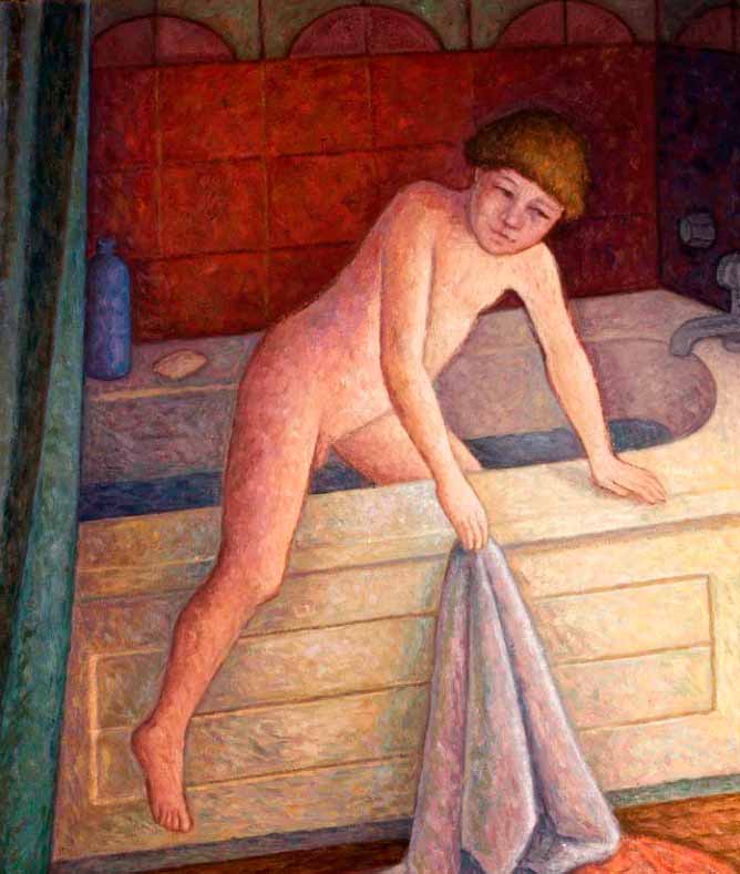 Boy Getting Out of Bath (Мальчик, выходящий из ванны), 1981