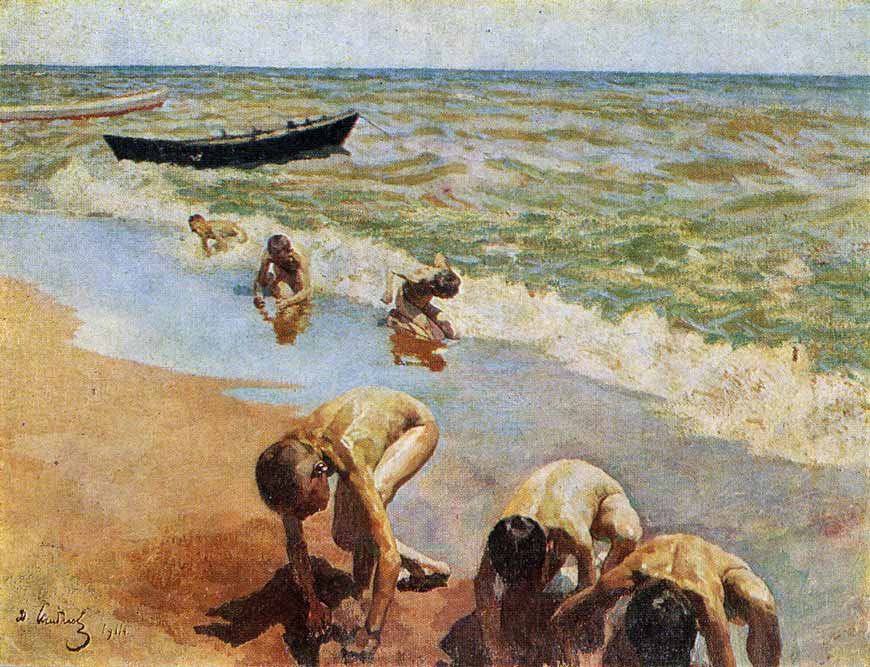 Купающиеся дети (Bathing children), 1911