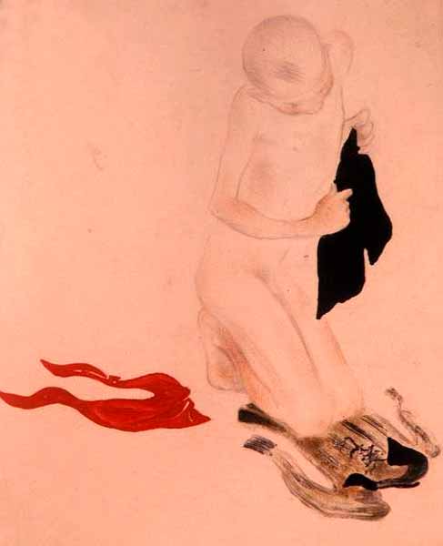 Примеряя обувь (Trying the Shoes On), 1920