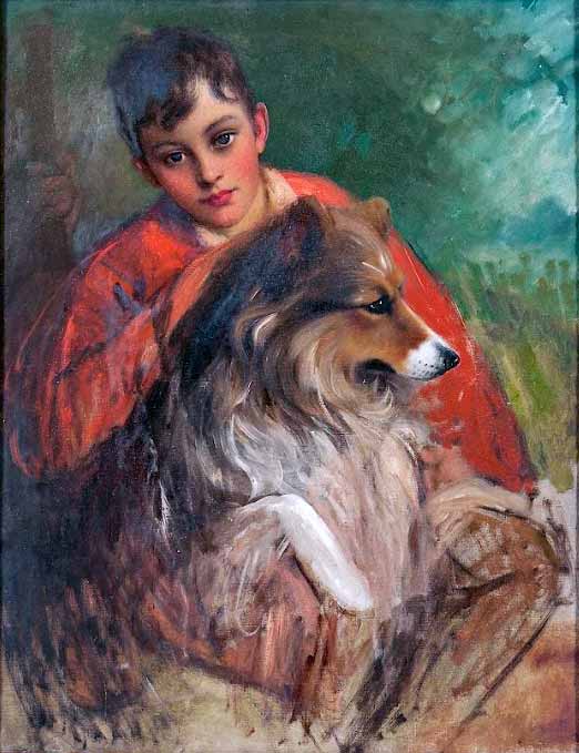 Freddy Thaddeus with Ra, the Family Dog (Фредди Тадеус с Ра, семейным псом)