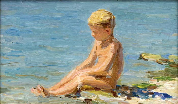 Мальчик у моря (Boy by the sea), 1950-е