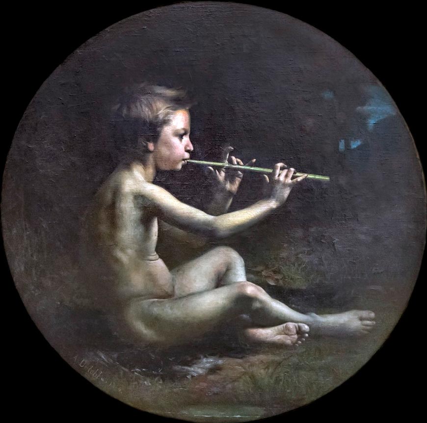 Le Joueur de flute champêtre (Пасторальный игрок на флейте), 1874