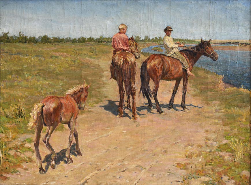 Лошадки в степи (Horses in the steppe)