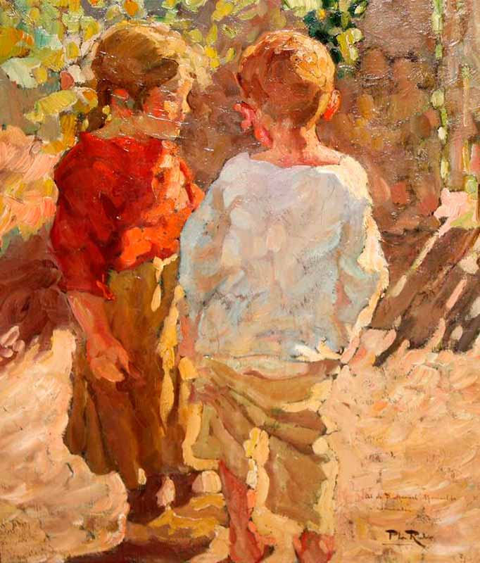 Pareja de niños (Пара детей), c.1900