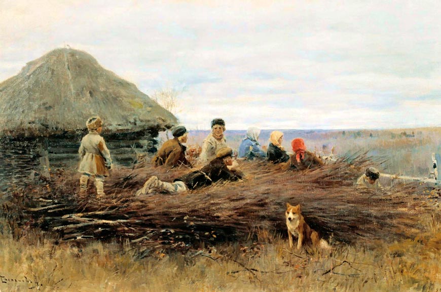 Дети на хворосте (Children on Brushwood), 1899