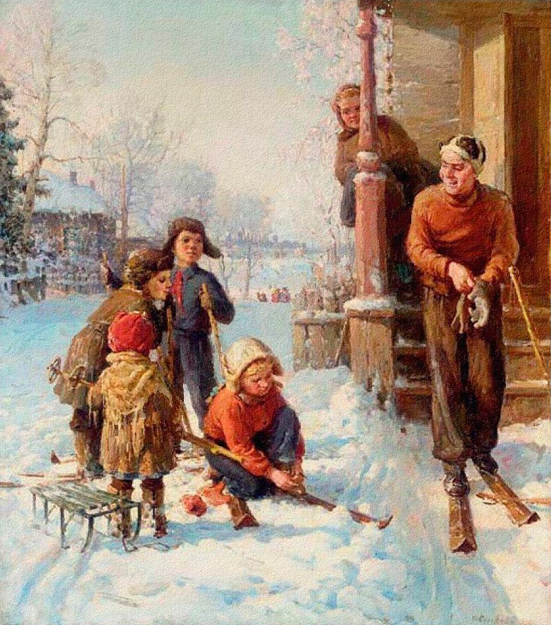 Снежный день (Snow day), 1935