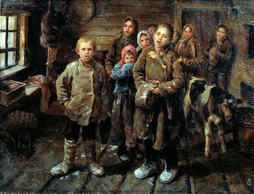 Христославы / Дети старой деревни (Waits / Children of the Old Village), 1935