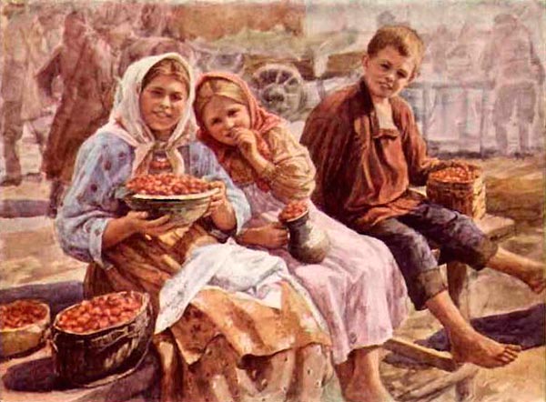 На базаре (At the peasant's market)