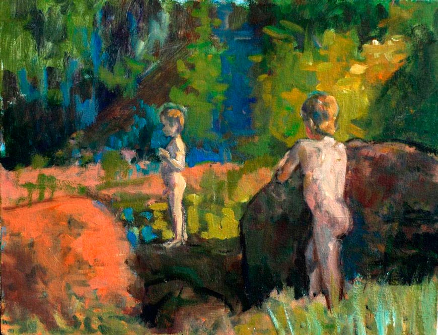 Мальчики у ручья (Boys by the stream), 2016