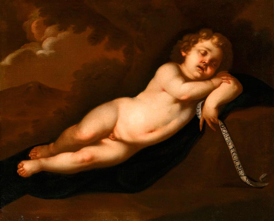 The Infant Christ sleeping (Спящий младенец Иисус)