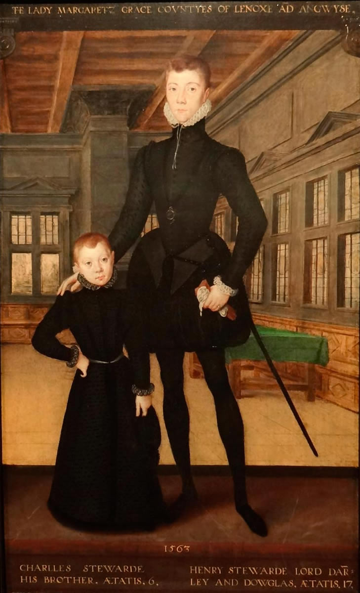 Henry Stewart, Lord Darnley and his brother Charles Stewart, Earl of Lennox (Генрих Стюарт, Лорд Дарнли и его брат Чарльз Стюарт, Герцог Леноксский), 1563 