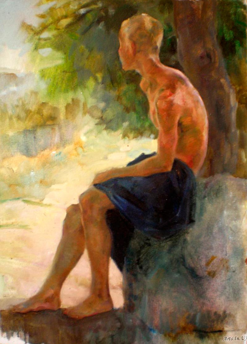 Мальчик на берегу озера (Boy by the lake), 2013