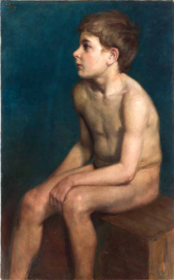 Study of a boy’s nude figure (Эскиз обнажённой фигуры мальчика)