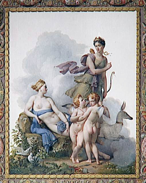 Venus entouree d'amours ailes recoit les plaintes de Diane (Венера, окружённая Амурами, жалуется Диане), 1820