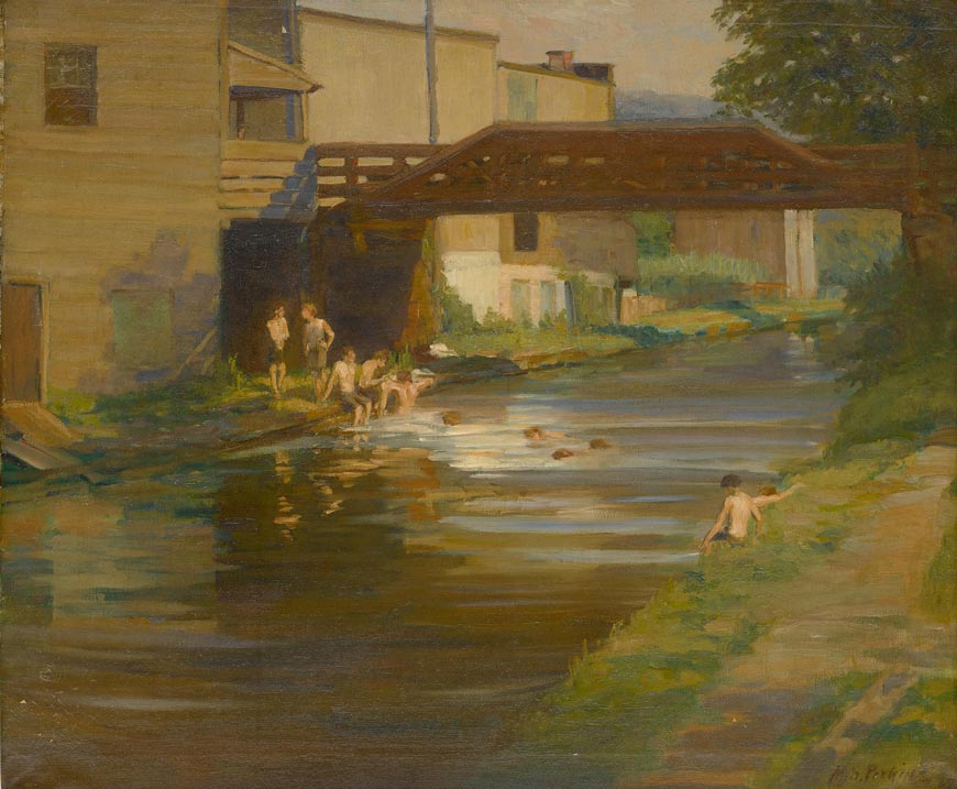 Boys Bathing in the Canal (Мальчишки купаются в канале)