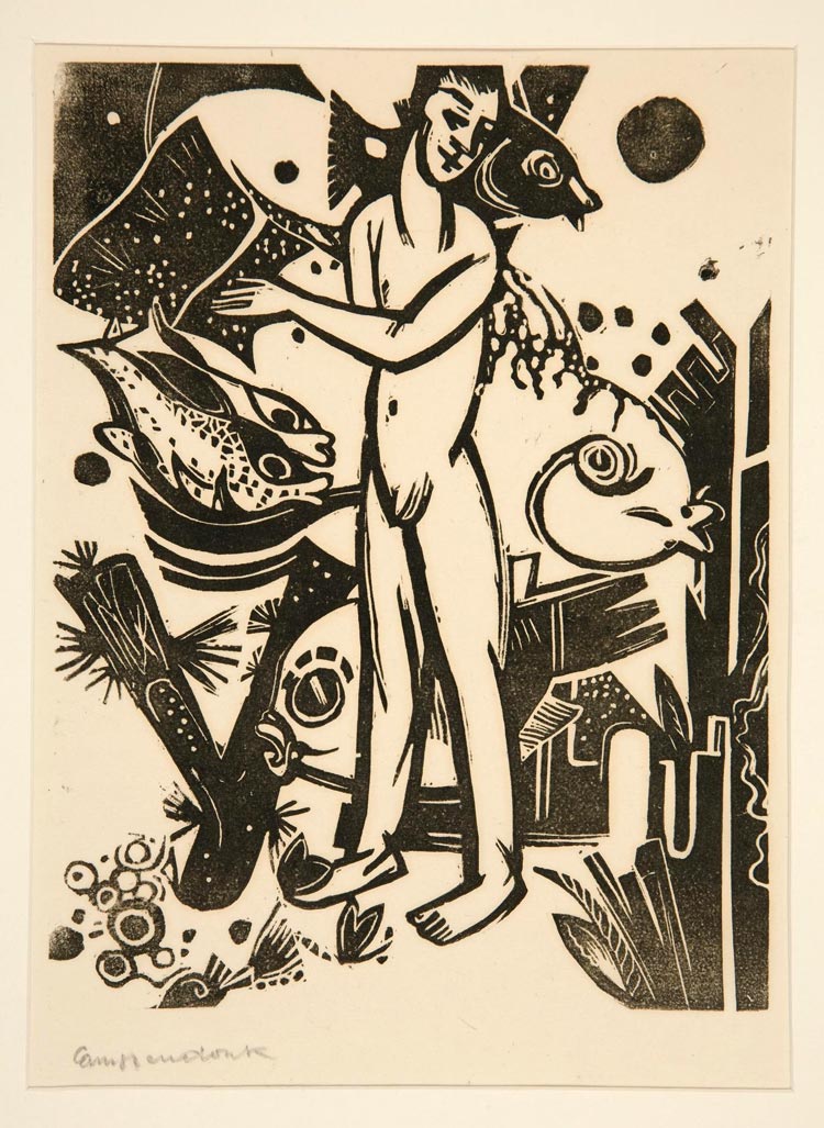 Nude Boy with Fish (Голый мальчик с рыбой), 1916