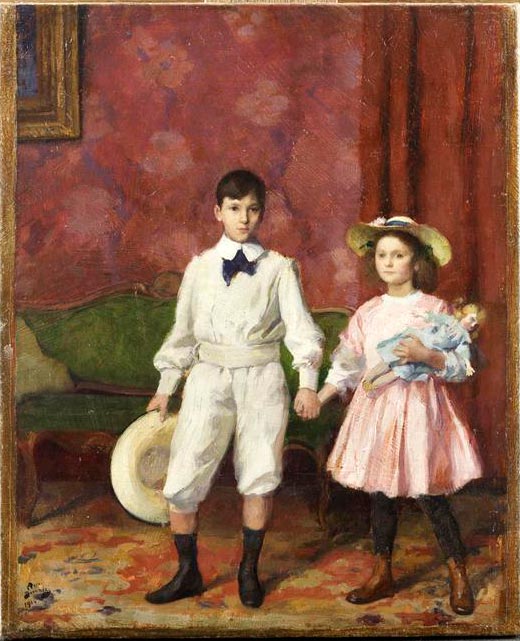 Deux enfants (Два ребёнка), 1914