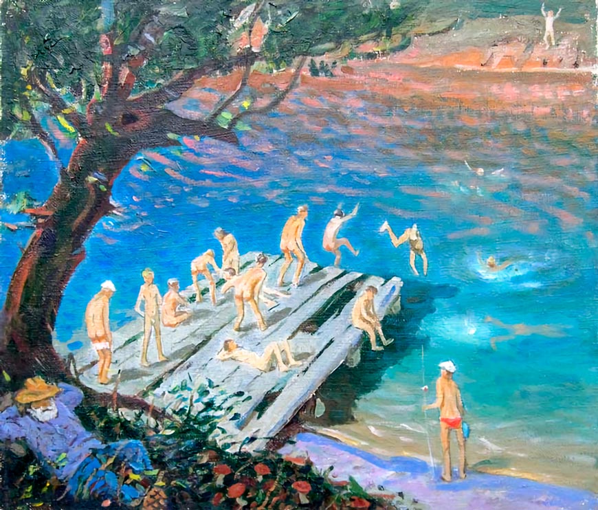 Купание на речке (Swimming in the river), 1974