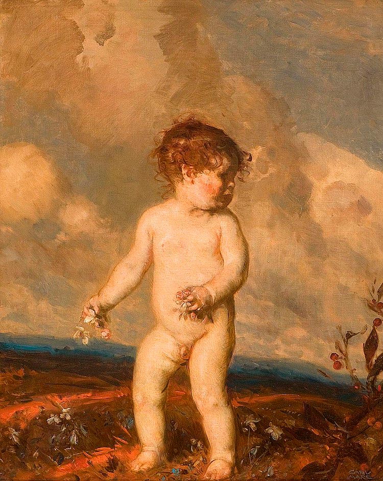 Blüten streuender Putto (Путто, рассыпающий цветы)