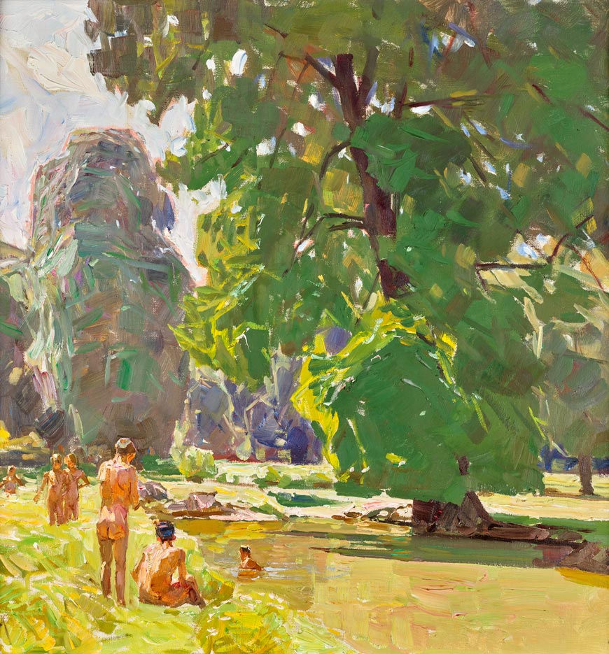 Aus dem Wiener Prater II Sommertag (Летний день у реки Пратер в Вене), 1928