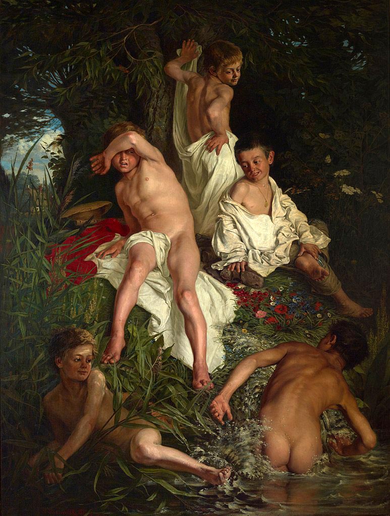 Boys bathing (Купающиеся мальчики), 1877