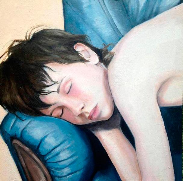 Nude boy sleeping (Голый спящий мальчик)