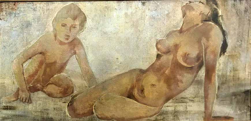 Nude woman and boy (Голая женщина и мальчик)