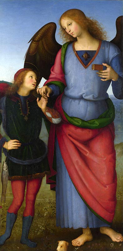 Tobias with the Archangel Raphael (Тобиас с архангелом Рафаилом), 1496-1500