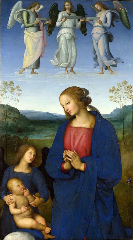 The Virgin and Child with an Angel (Богородица с младенцем и ангелом), 1496-1500