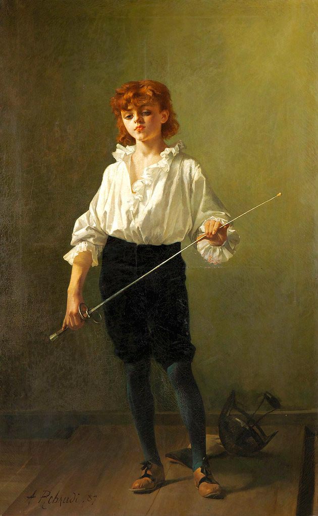 The Fencing Lesson (Урок фехтования), 1887