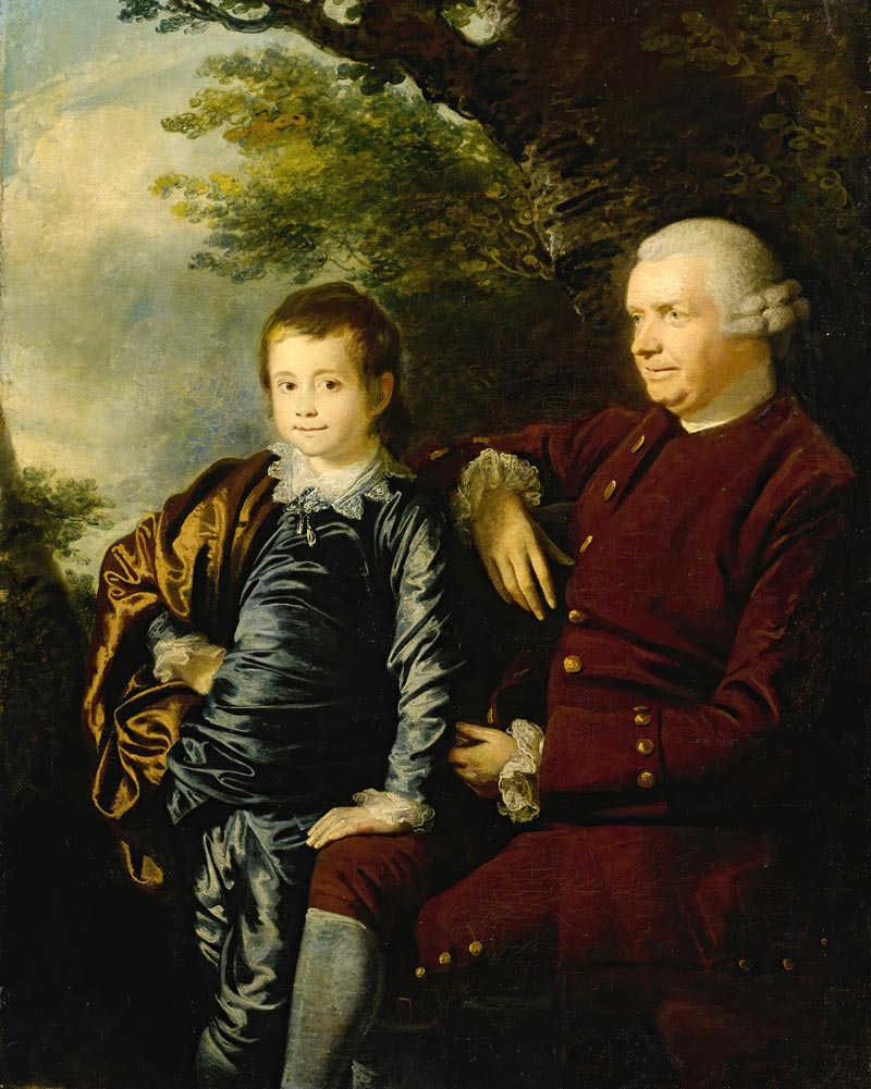 Portrait of a gentleman and a boy in a landscape (Портрет джентльмена и мальчика в пейзаже)