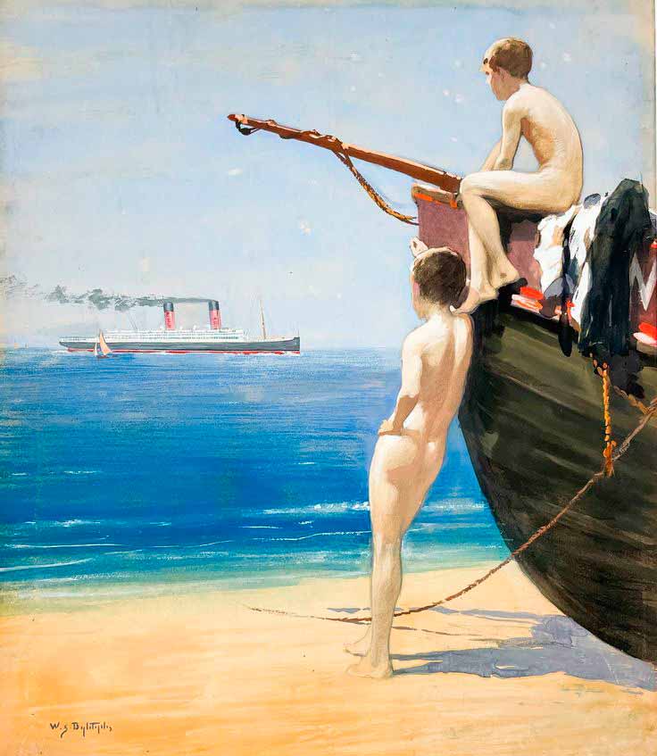 Untitled / Boys on the Beach (Без названия / Мальчики на берегу), c.1925