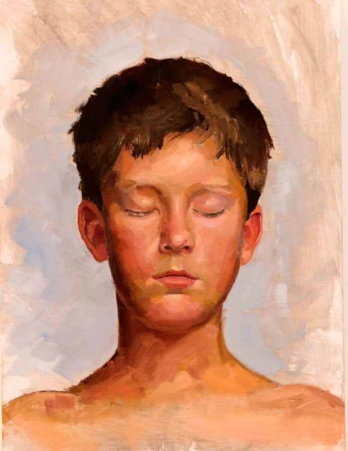 Boy with clossed eyes (Мальчик с закрытыми глазами)