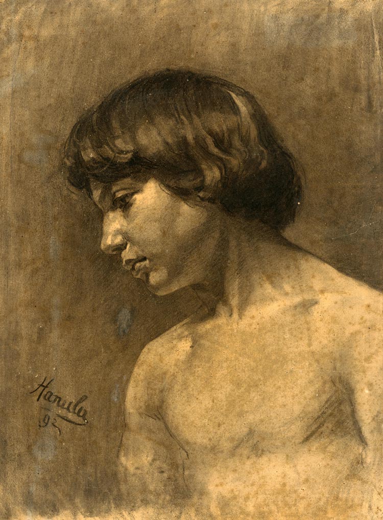 Study of a boy’s head (Эскиз головы мальчика), 1892